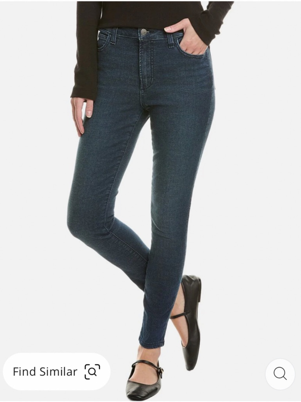 Joe’s Jeans Curvy High Rise Skinny Ankle Jeans Dark Wash Stretch Denim S